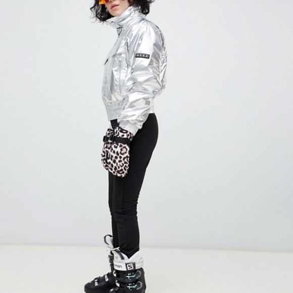 ASOS 4505 Metallic Ski Bomber Jacket - Picture 3 of 6